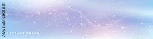 Global network connection concept. Social network communication in the global business. Big data visualization. Internet technology. Vector illustration.