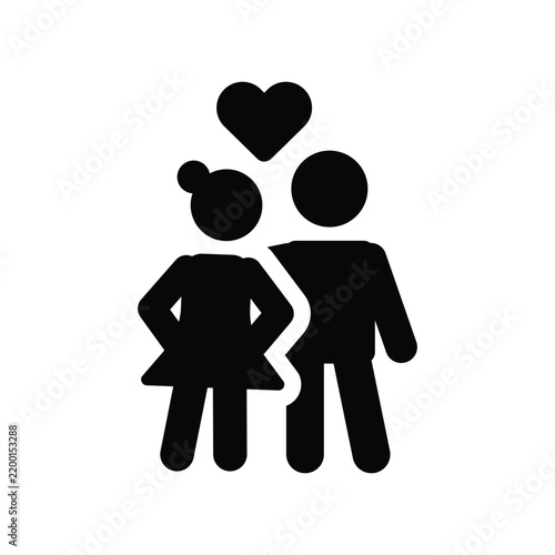 Love couple icon