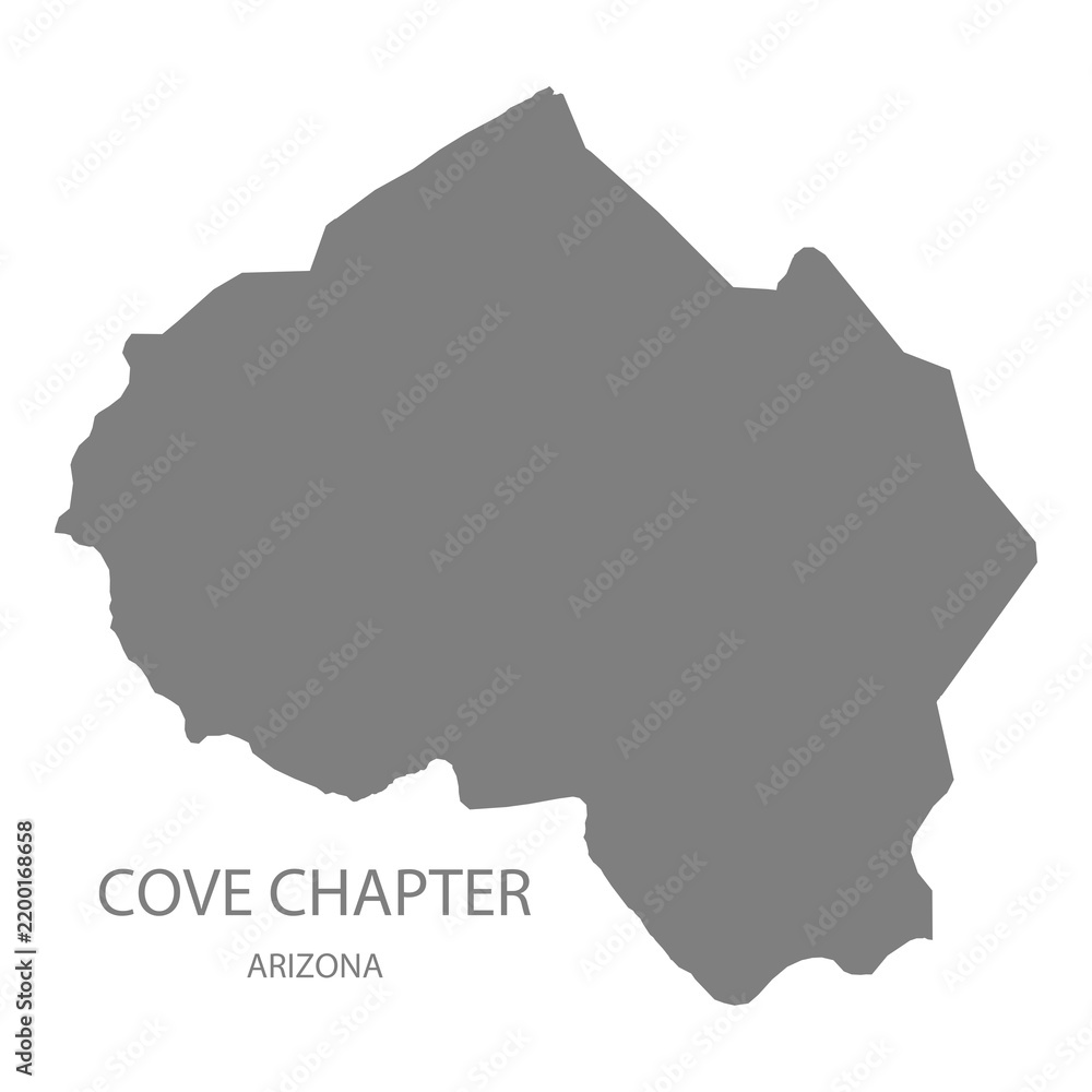 Obraz premium Cove Chapter Map, Arizona, USA