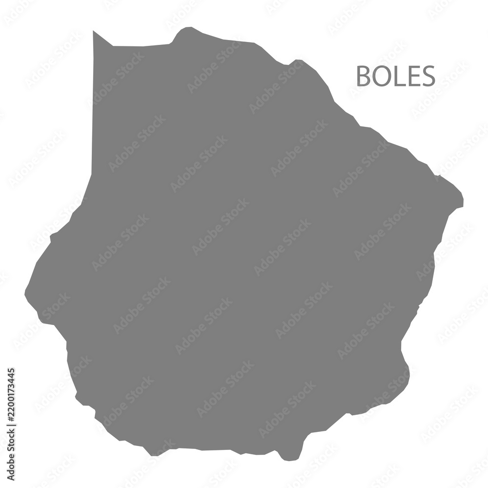 Obraz premium Boles City Map, Arkansas, USA