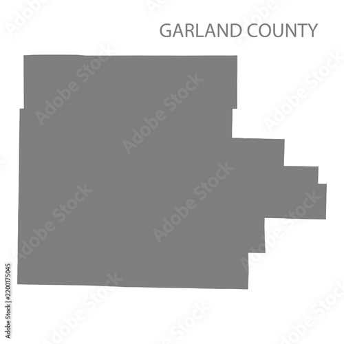 Garland County Map, Arkansas, USA