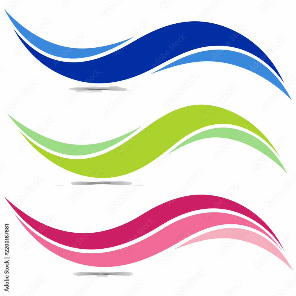 Obraz premium abstract colorful wave