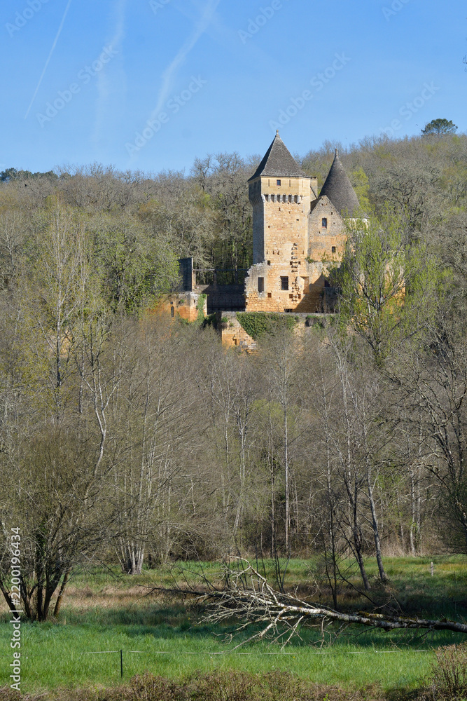 Obraz premium Commarque Castle in the French Perigord.