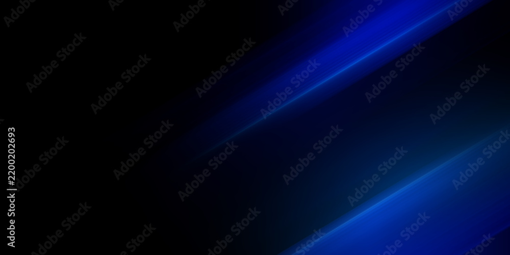 Obraz premium Vibrant blue light streaks on a dark background, concept for digital technology, business innovation and futuristic design