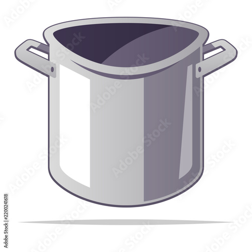 Obraz na płótnie Stockpot cartoon vector isolated illustration