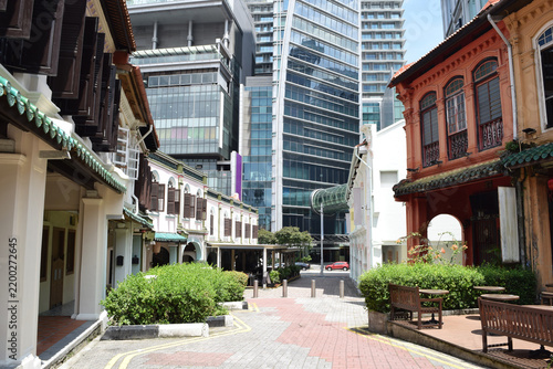 Cityscape of Emerald Hill road, Singapore