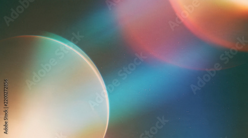 Abstract Orange Pink Blue Vintage Film Light Leak Texture