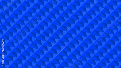 Abstract Blue Geometric Polygon Pattern Background With Faceted Low Poly Texture