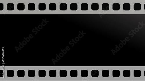 Cinematic white gray light leaks with vintage grain scratches film strip frame on a black background.
