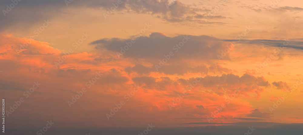 Fototapeta premium sunset over the river
