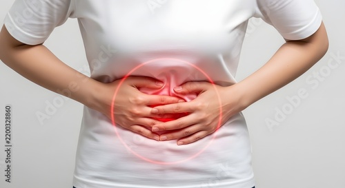 Abdominal Stomach Pain and Digestive Health Medical Concept