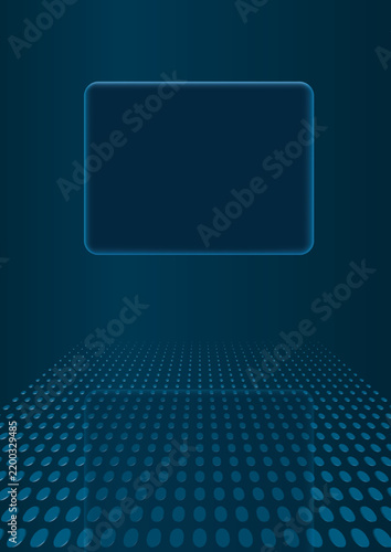 Naklejka Layout Rahmen blau