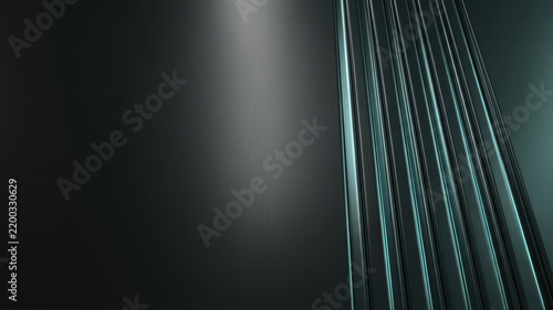 Abstract technology background with sleek metallic lines and dark lighting creating futuristic digital atmosphere for design applications