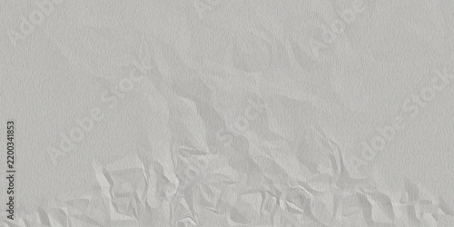 Crinkled paper texture presents a monochromatic subtly folded surface with a neutral gray coloration crumpled wrinkled monochrome creased distressed abstract