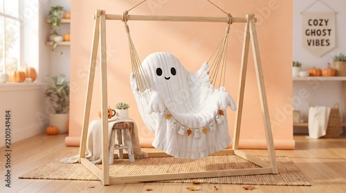Obraz na płótnie Floating Sheet Ghost Hammock Chair 
