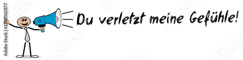 Fotografie Du verletzt meine Gefühle
