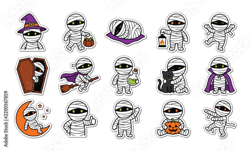 A delightful collection of halloween themed stormtrooper stickers perfect for adding a spooky and fun touch to your messages and crafts
