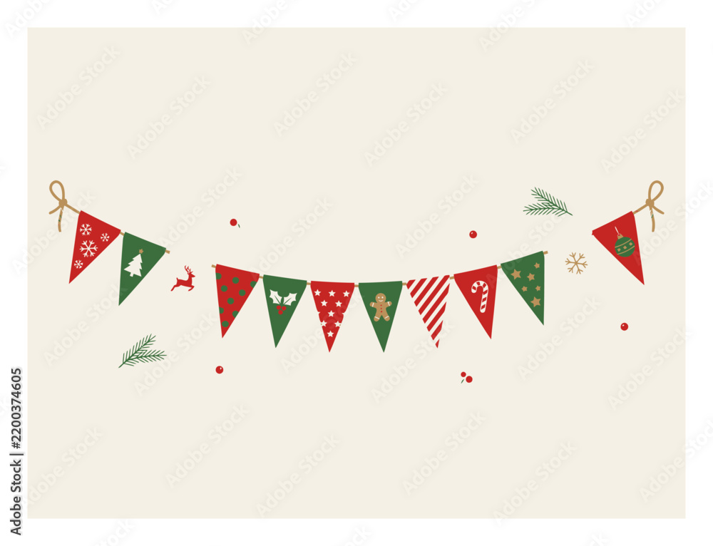 Fototapeta premium Christmas Ornament Silhouette Vector Illustration