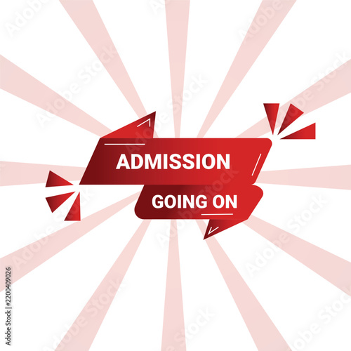 Admission  going on text effect flayer or poster or template or brochure