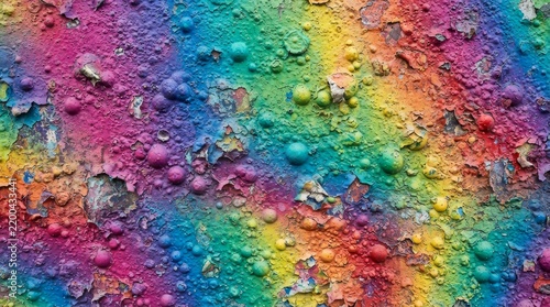 Colorful abstract textured background with rainbow paint splashes