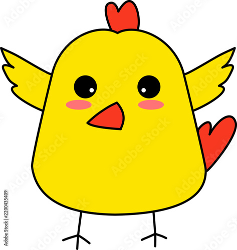 happy easter chick