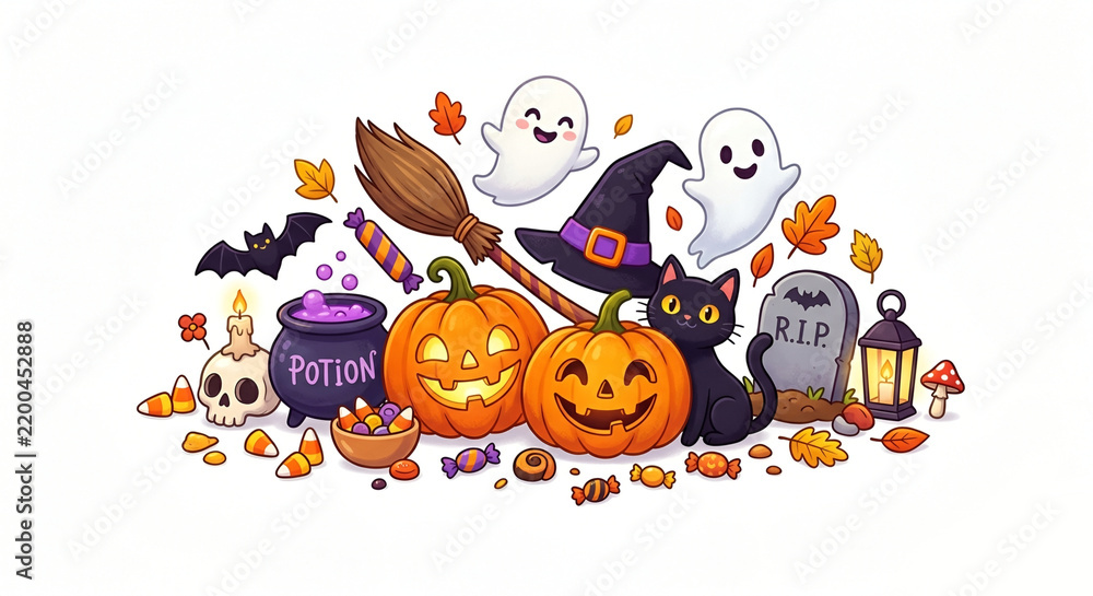 Fototapeta premium halloween party background