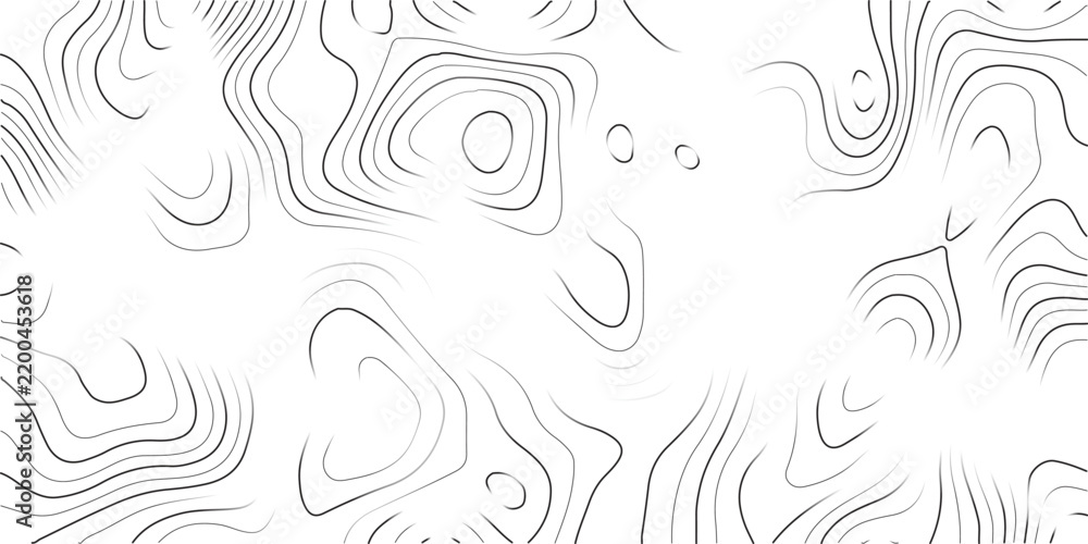 Fototapeta premium Abstract topographic map contour lines pattern vector background design with topography background