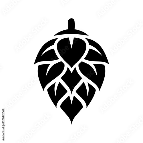 Hop cone silhouette design 