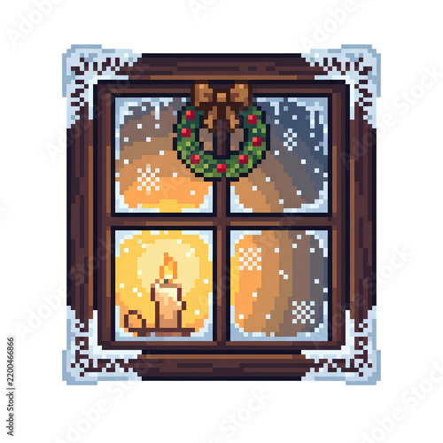 Cozy Christmas Winter Pixel Art Collection