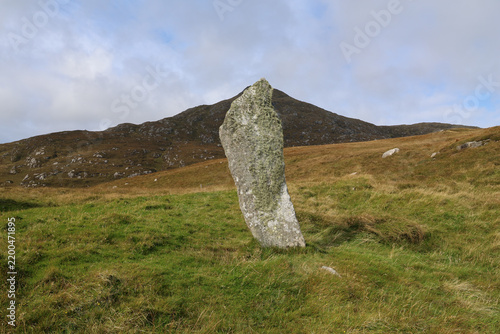 Menhir Brevig Standing Stone, Barra, Äußere Hebriden