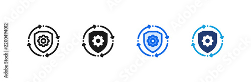 Foto Operational Resilience icon multiple style collection