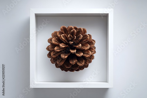 pine cone in frame
