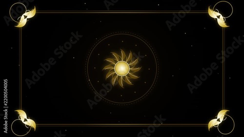Abstract Procedural Baroque Gold Filigree Seamless Motion Loop 4K