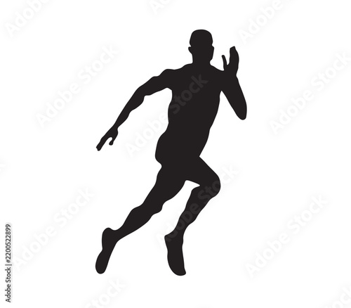 athlete silhouette of a man