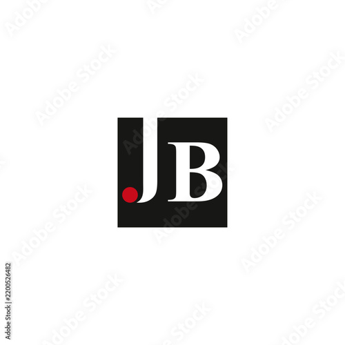 Letter JB Square Monogram Logo