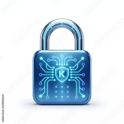 3D cloud security icon