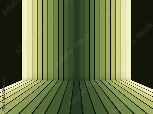 Retro perspective lines rainbow background