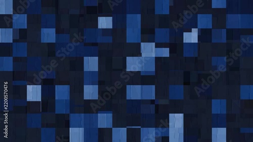 Blue coloured pixel animation background video 