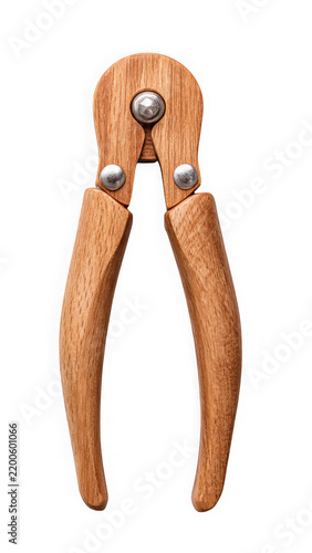 Wooden wire cutters with metal tips