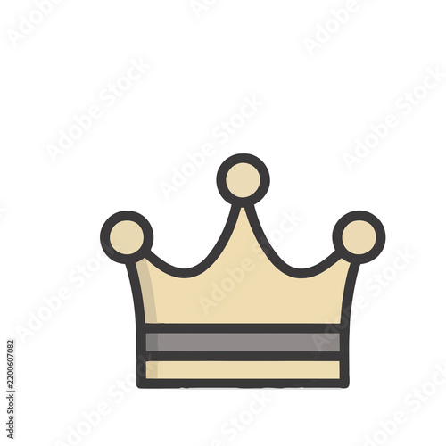 Fotografía Simple Crown Icon