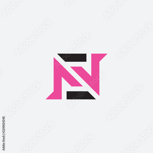 simple and modern letter N logo design template elements
