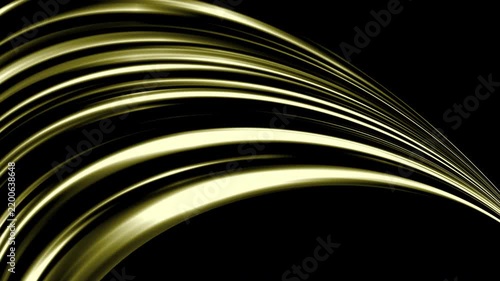luxury graphic background featuring elegant golden energy waves in motion