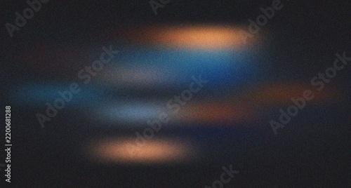 Dynamic digital artwork featuring warm orange and cool blue light streaks across a textured dark surface