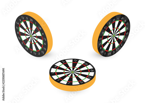 3D Dartboard Elements Set