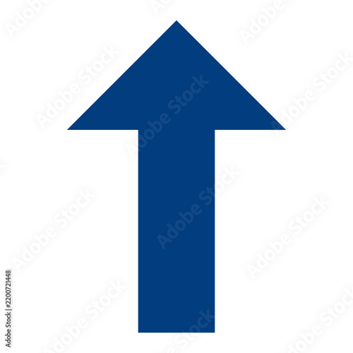 Blue Up Arrow Icon, Standalone