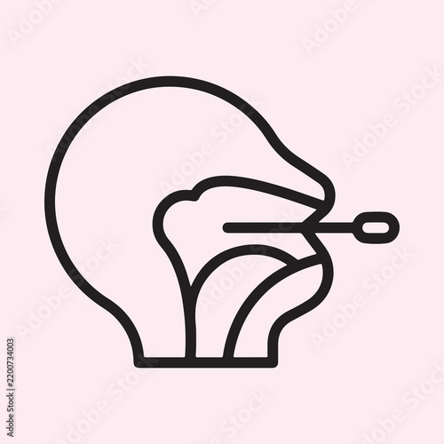 Medical Throat Swab Icon