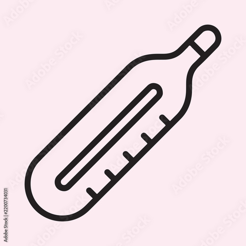 Medical Thermometer Line Icon
