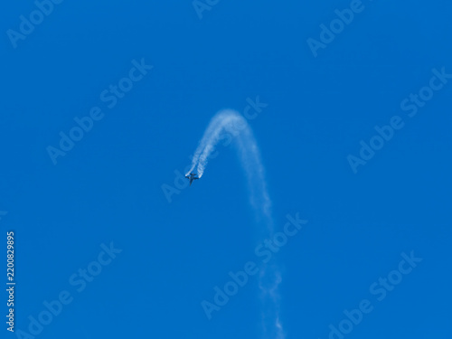 F-16 fighter jet during a training flight