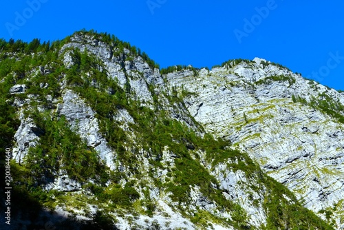 Canvas Print Mountain cliff above Krma in Julian alps, Gorenjska, Slovenia