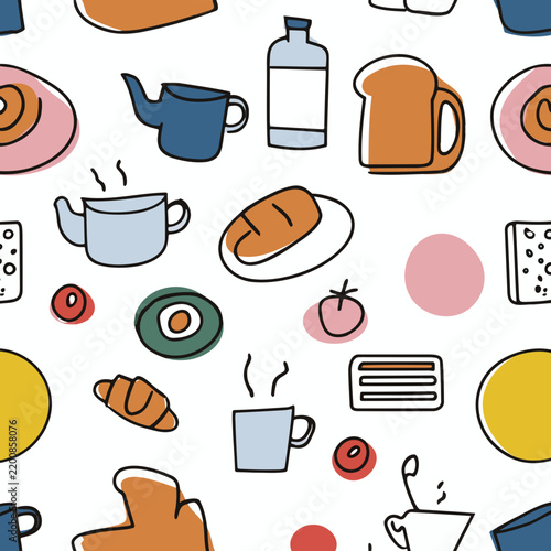 Breakfast food pattern